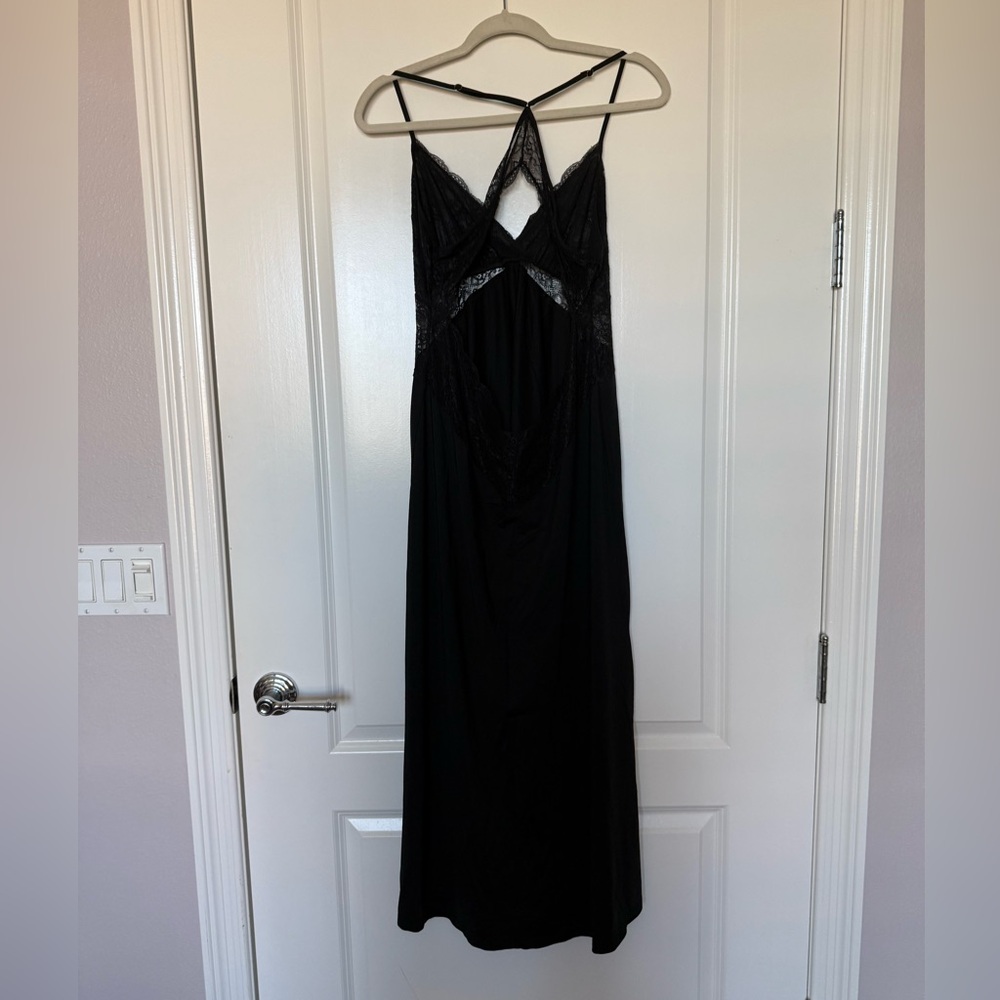 INC International Concepts Black Lace Nightgown